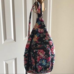 Vera Bradley Iconic Sling Back Pretty Posies NEW